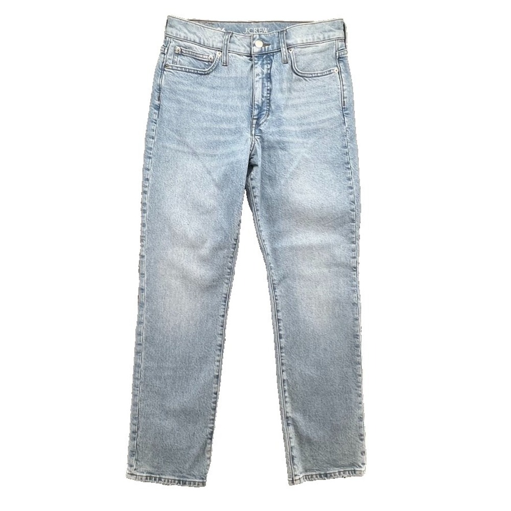 J Crew '96 Straight Leg Jeans Womens 26 2 Light Denim Mid Rise Classic Timeless
